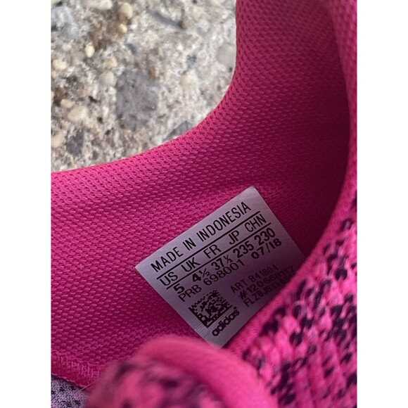Adidas Swift Run J Shock Pink/Core Black B41804 Woman’s Sz 5 - Picture 6 of 6